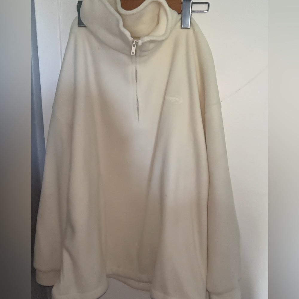 Hem Drop Shoulder Fleece Pullover - Picture 3 of 6